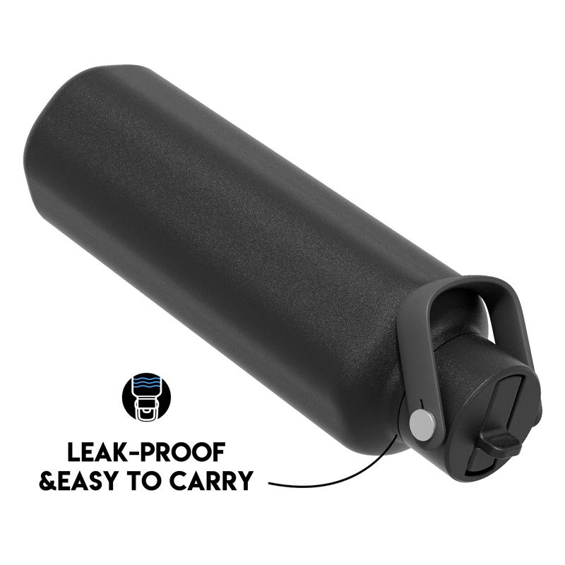 【Meoky 】24oz Hexagonal Thermos bottle, Hot Water Mug,Lightweight and Easy to carry, Soft Silicone Handle Design, Multifunctional Cup Lid, Non-slip and Leak-proof, Insulated For 8 Hours, Refrigerated For 24 hours, Suitable for office and travel