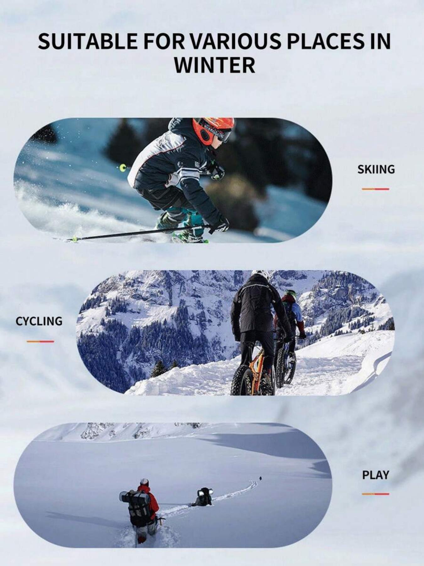 New Waterproof Touchscreen Gloves, Outdoor Sports, Skiing, Motorcycle Riding, Cycling, Fleece Lined, Christmas Gift, All Seasons