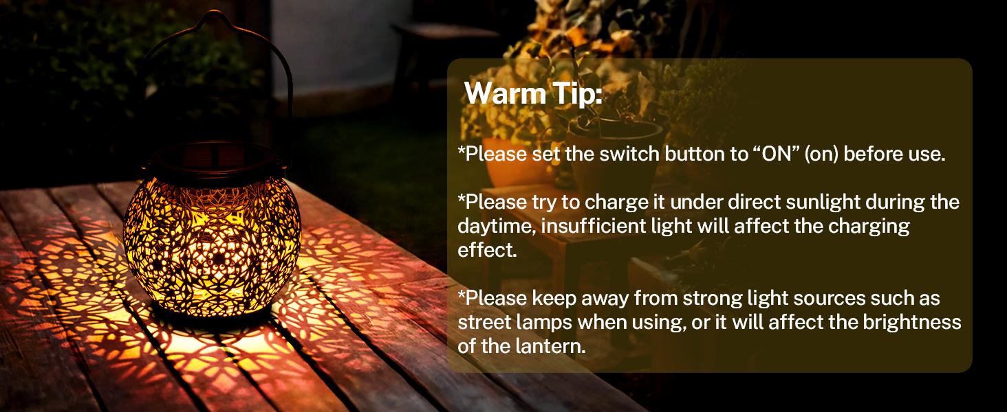 LeiDrail Solar Hanging Lanterns for Outdoor Garden, Waterproof Metal Lights, 2-Pack