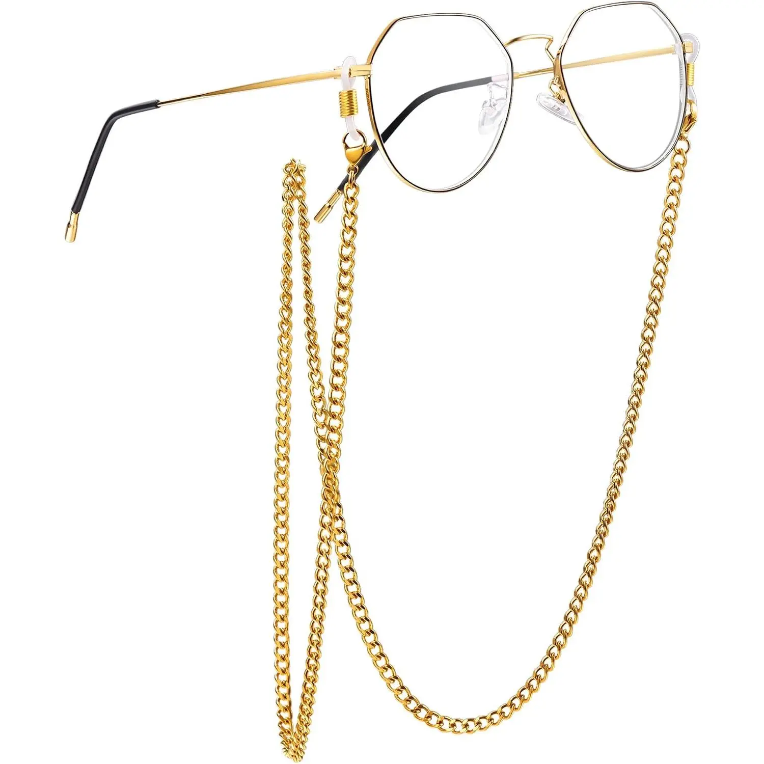 Women's Steel Eyeglass Chains - Stylish Female Wear Accessory for Sunglasses