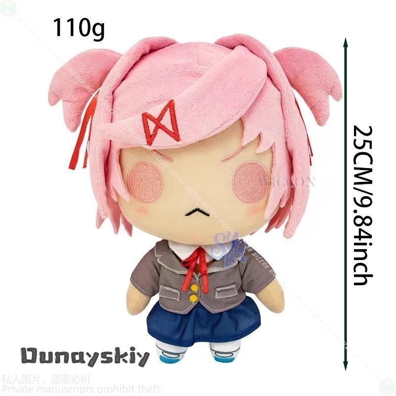 Anime Horror Galgame Club Cosplay Sayori Natsuki Yuri Costume Kawaii 25cm Furry Nunu Plush Cotton {Amanda Cos} Halloween Gifts