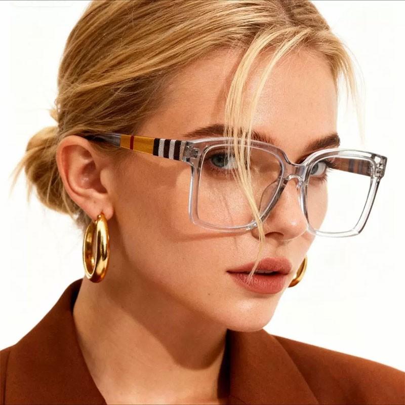 Vintage Square Tr90 Blue Light Glasses, UV Protection Ultralight Unisex Eyewear, Perfect for Commute, Driving & Parties