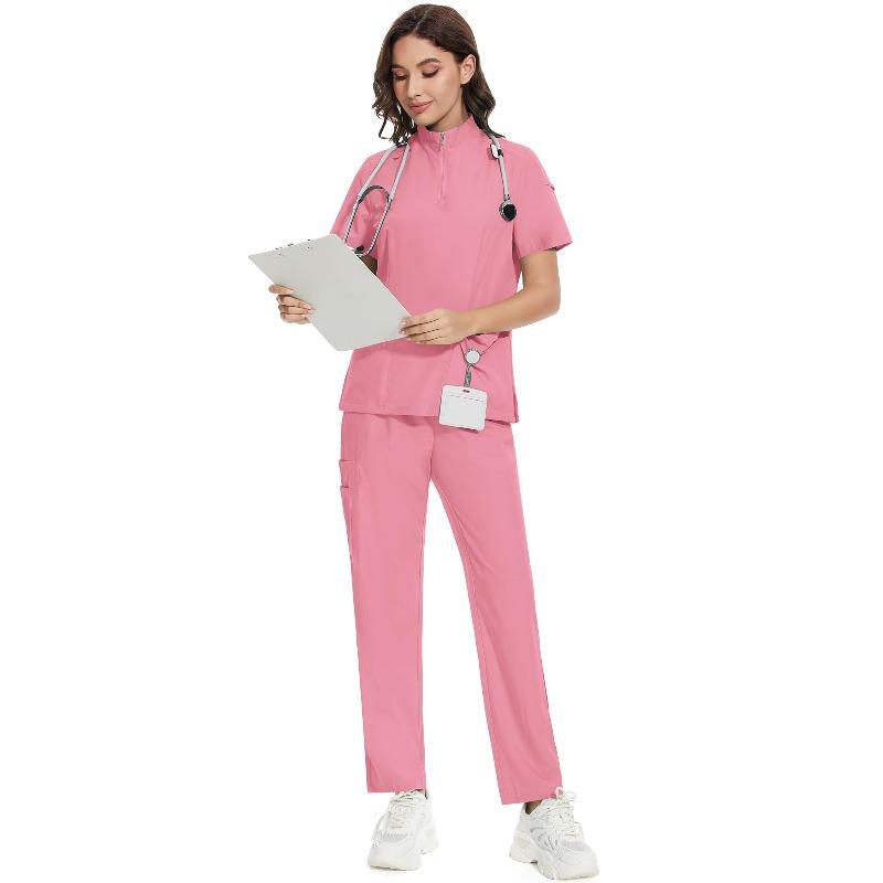 Comfortable leisure care center daily practical work clothes set Female Doctors' and Nurses' Work Uniforms Hospital Uniforms Nurses' Pet Grooming Work Uniforms