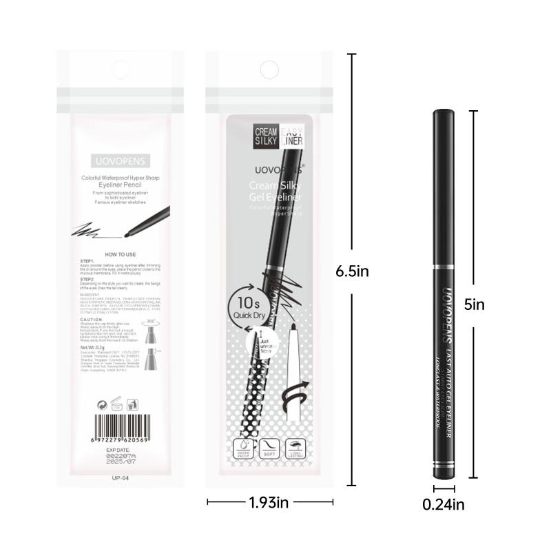 UOVOPENS famous craftsman, black eyeliner pen Gel Eyeliner ultra-thin eyeliner waterproof UP04