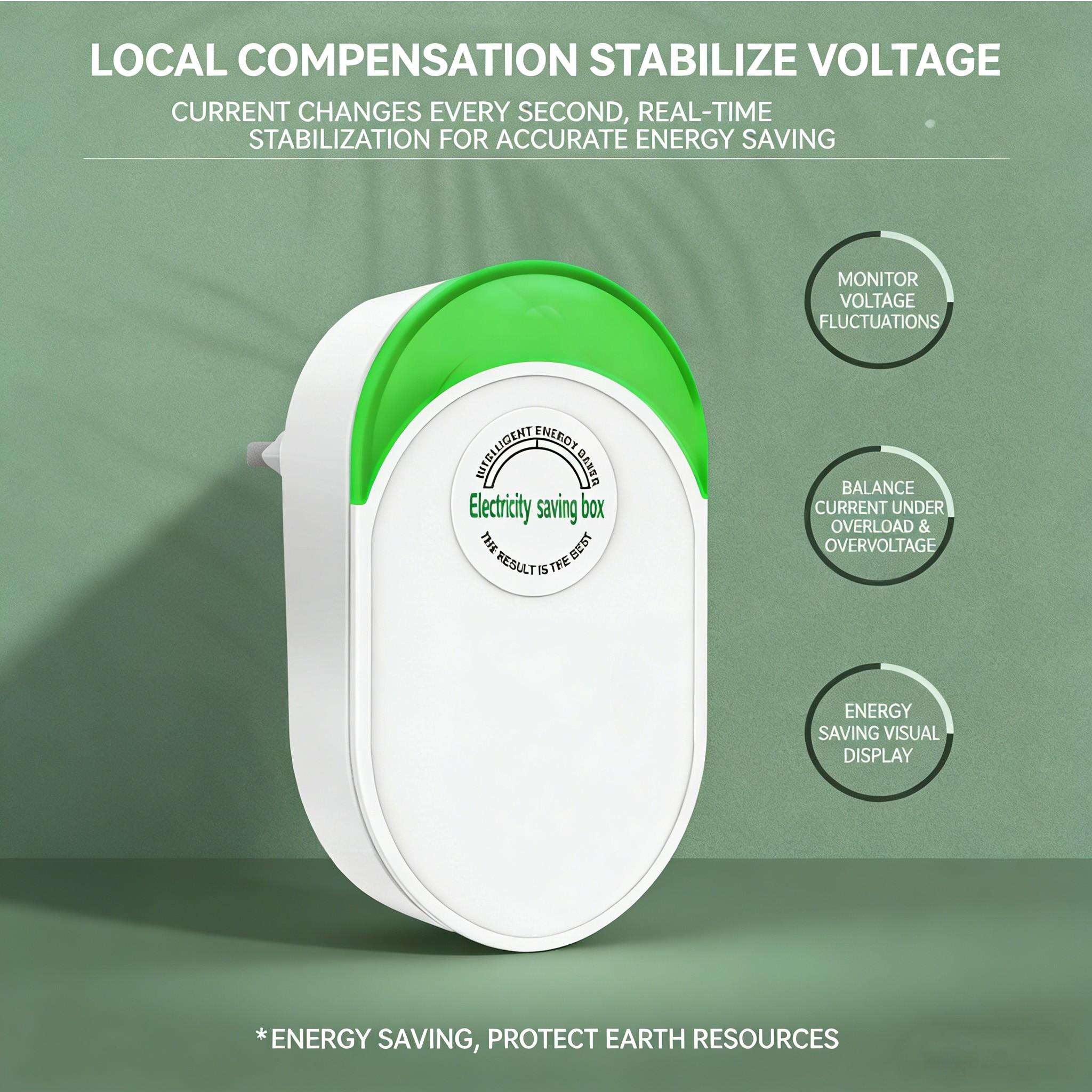 Energy Saver Box with Us Plug, 2026 Updated Design, Compatible with 90-250v Input Range