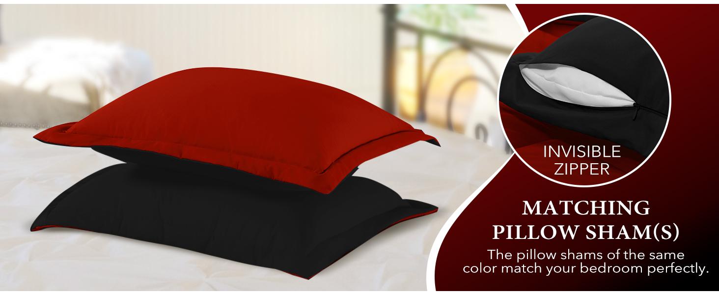 Downluxe 3 PCS Reversible Comforter Set Ultra Soft Multi-color Bedding Ultra-Soft Elegant Design Christmas Gifts Machine Washable Twin Queen King size Breathable Puffed Quilt