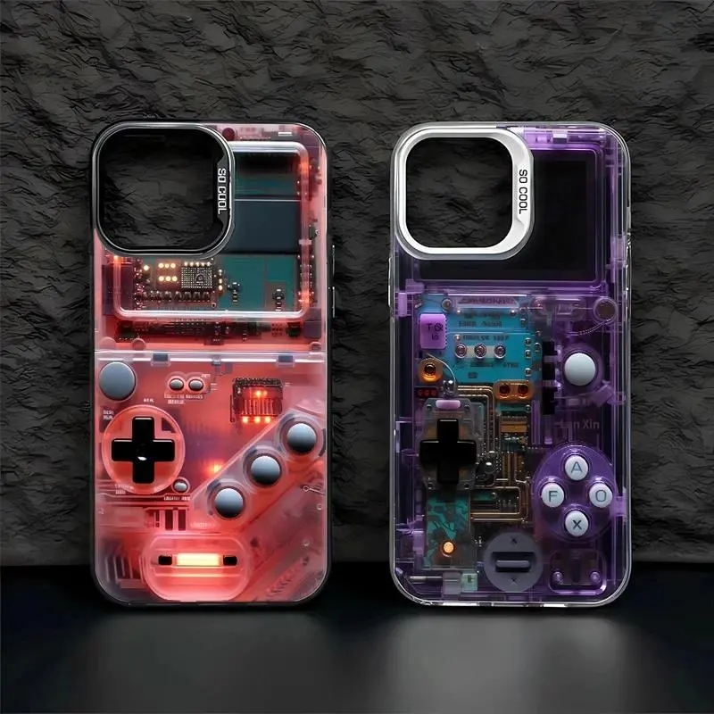 Instagram-Style 2D Flat Acrylic Game Console-Shaped Phone Case, Phone Accessories for iPhone Series (17,16,15,14,13,12,11) - Fits iOS Devices, Mobile Accessories