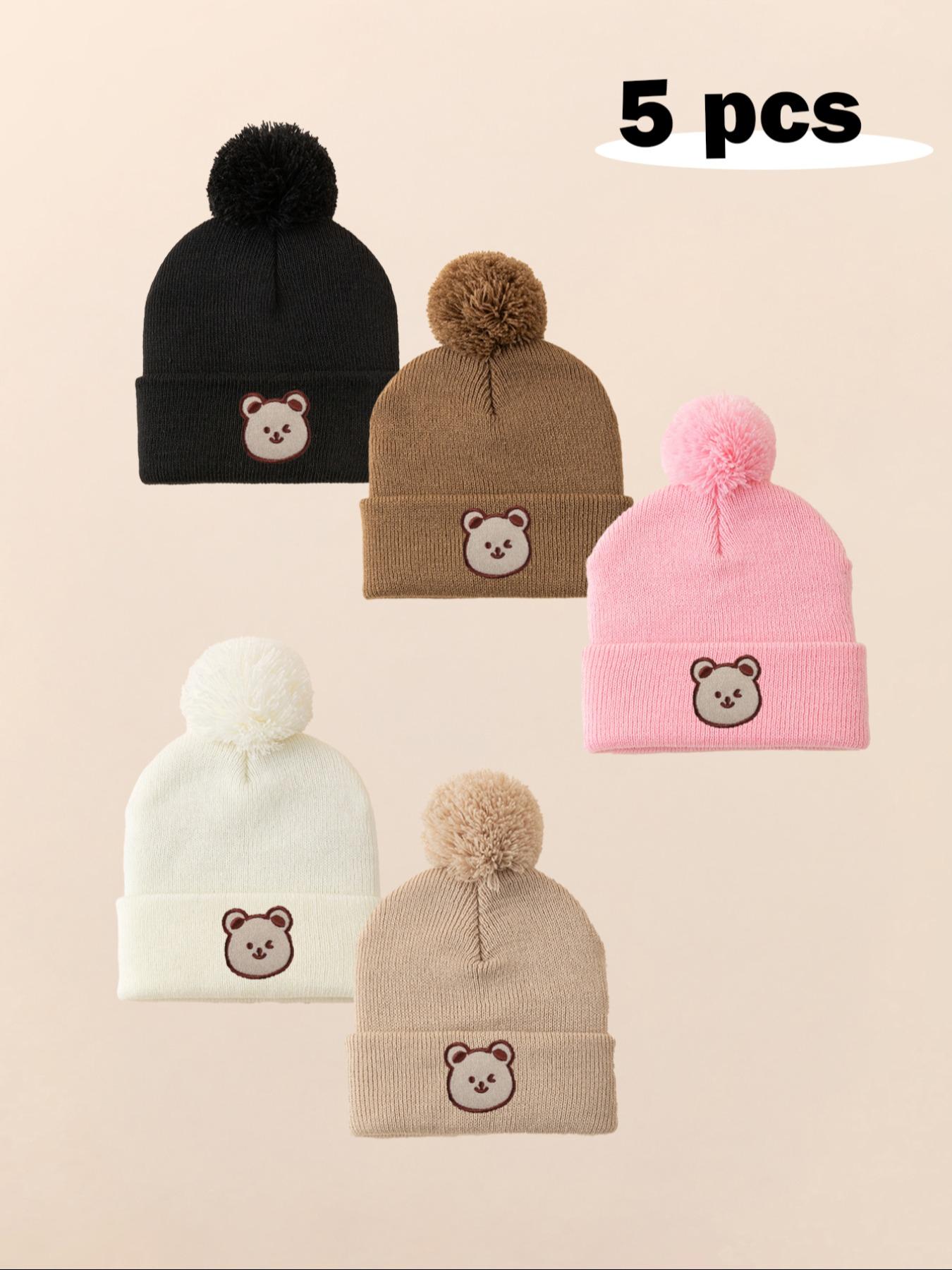 Knitted Hat for Newborns & Toddlers, Warm Winter Beanie for Outdoor Use, Casual Style Daily Commute Cap, Suitable for Fall & Winter, Bonnet