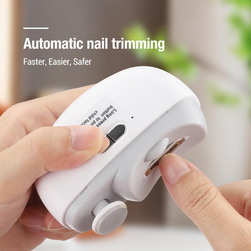 Electric Nail Clipper | Smart Electric Nail Clipper With Anti-Pinch, Nail Polishing, Illumination, And Grinding Functions. Suitable For All Ages. Portable And Long Battery Life. High-end Packaging, Ideal As A Gift. Halloween