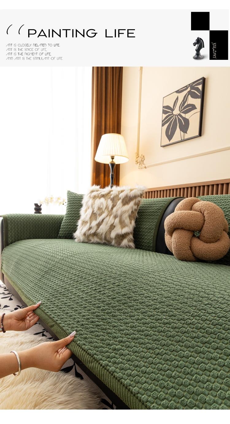 Vintage American Farmhouse Thick Plush Sofa Cushion, Multi Colors & Sizes Pet-Friendly & Scratch-Resistant | for Fall & Winter Stain-Proof, Machine Washable Sofa Couch Covers Home Decor Essential for Living Room, Bedroom, Dining & Office