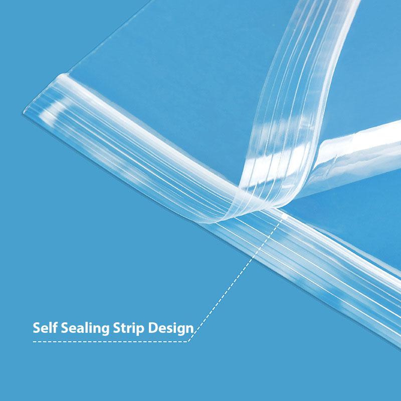 100 PCS Small Plastic Ziplock Bags Resealable Transparent Jewelry Shoe Bag Vacuum Storage Bag Food Storage Bag Poly Clear Bags