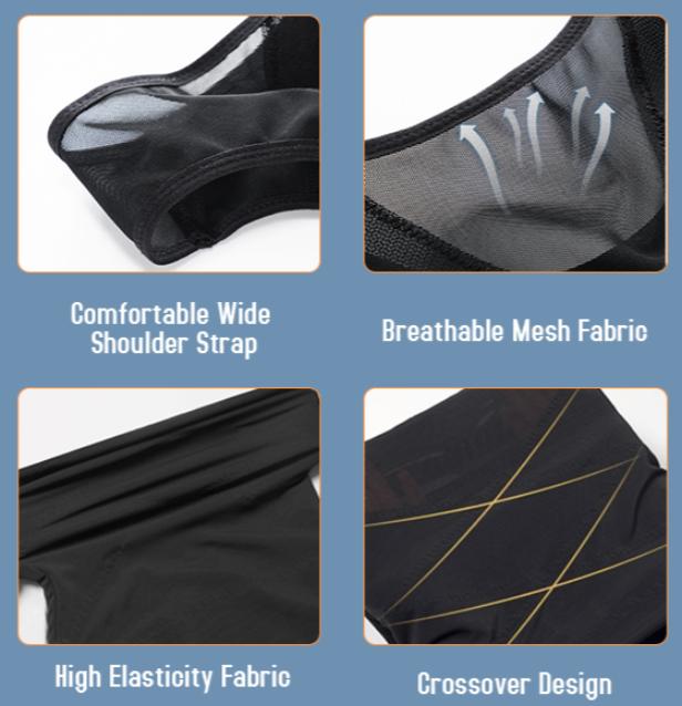 Men's Compression Shirt Body Shaper Vest Tight Tummy Underwear Tank Top Smoothing Chest Shapewear Breathable Workout Gym Tank Sports Clothing