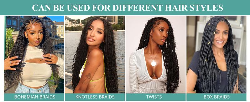 VIPbeauty Boho Human Braiding Hair Burmese Curly Bulk for Daughter/Friend For Bohemian Knotless Braids Natural Curly End No Weft 1/3 Bundles 100g/1 Bundles  1B Natural Black Salon-Quality