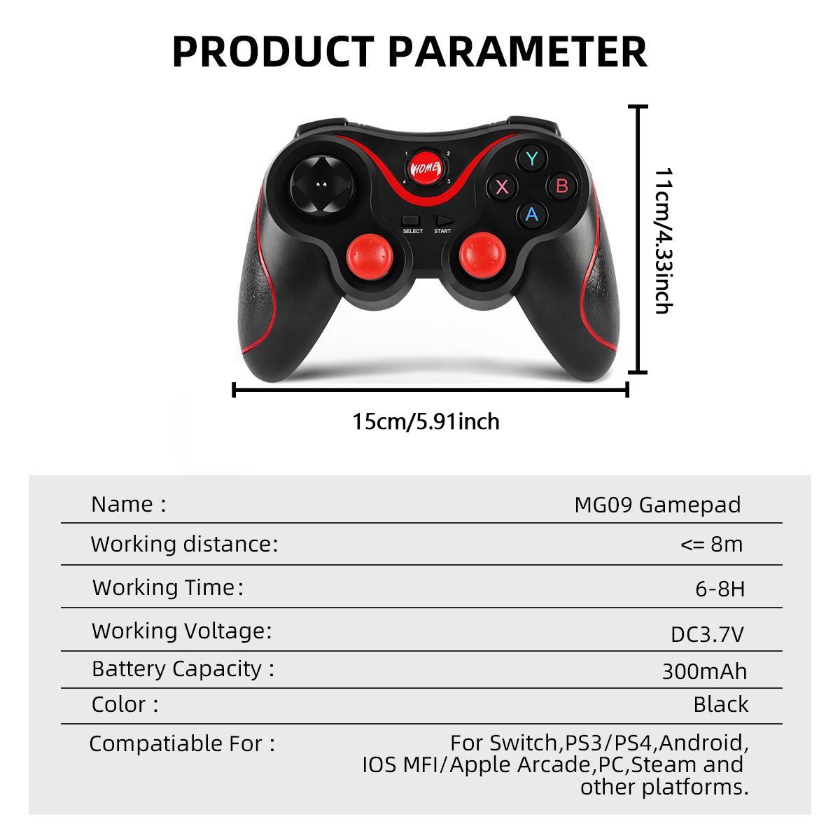 Wireless Game Controller for PC Mobile Phone TV BOX Computer Tablet Joystick Gamepad, National Day Offers, Bluetooth-compatible Game Controller for Ramadan, Handheld Gamepad