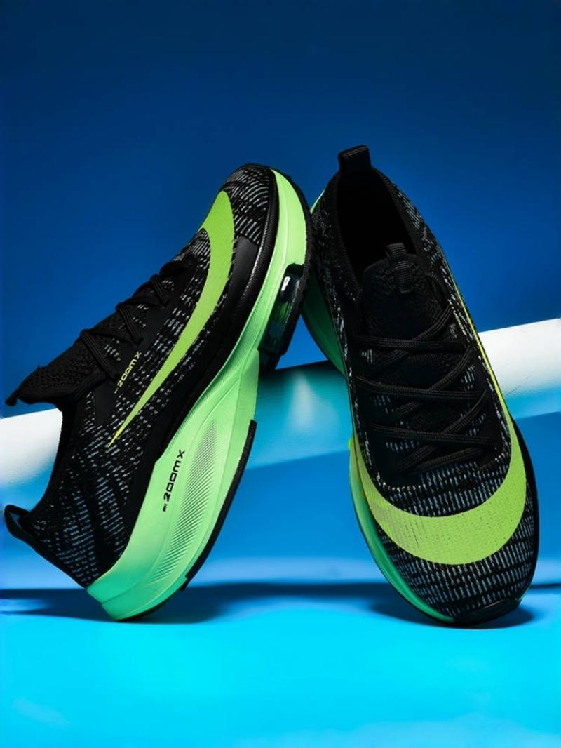 Men's Letter & Striped Print Lace Up, Casual Sporty Breathable Comfortable Running Shoes, Workout Sneakers, athletic running shoes, Non-slip Sneakers for Daily Wear