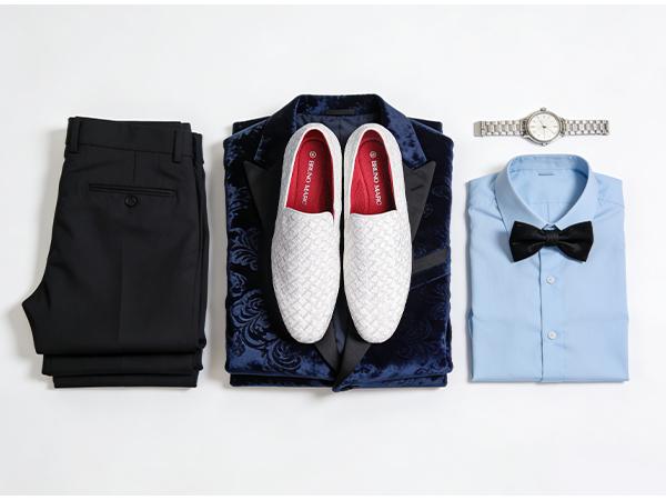 【BRUNO MARC Anniversary】 Men's Velvet Classic Slip-Ons & Flat Shoes - Fabric Loafers with Party-Perfect Fit, Instant Event Look, Burgundy Old Money Footwear for Weddings, Back to School