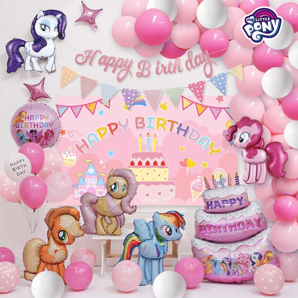 66PCS Hasbro Officially Licensed My Little Pony Balloon Set Applejack ...