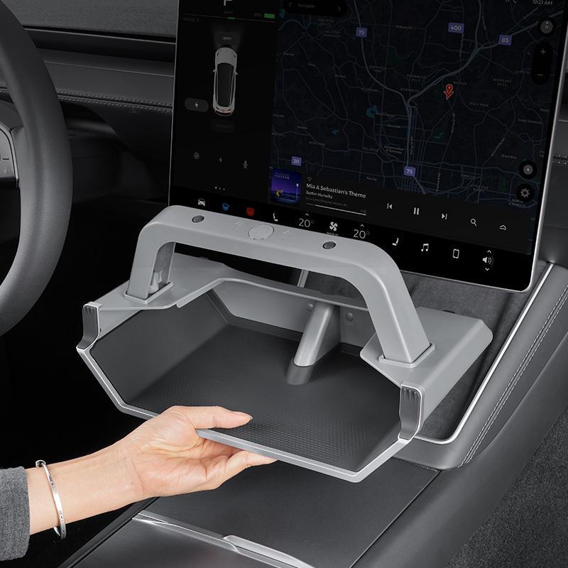 [ Tesla Organizer Box Pro ] Magnetic Center Console Organizer for Tesla Model 3 Highland 2024-2026 & Model Y Juniper 2025-2026, Under Screen Storage Organizer, Custom Fit Accessories, Not Fit 2017-2023 Model 3 & 2021-2024 Model Y, Vehicle Organizer, Car O