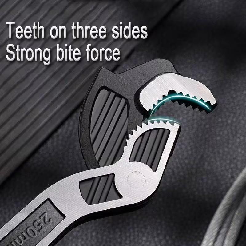 Multifunctional Self-Locking Wrench Set, Adjustable Wrench, 6/8/10/12 Inch Sizes, Multiple Models, Quick Heating Pipe Opening Tool, Chrome Vanadium Steel Material
