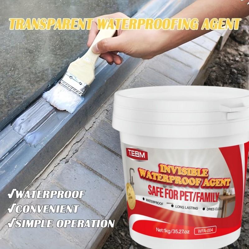 Invisible Waterproof Sealant with Brush, Quick-Dry Transparent Repair Glue, Durable Sealing Paint for Shower, Walls, Roof, DIY Home Improvement