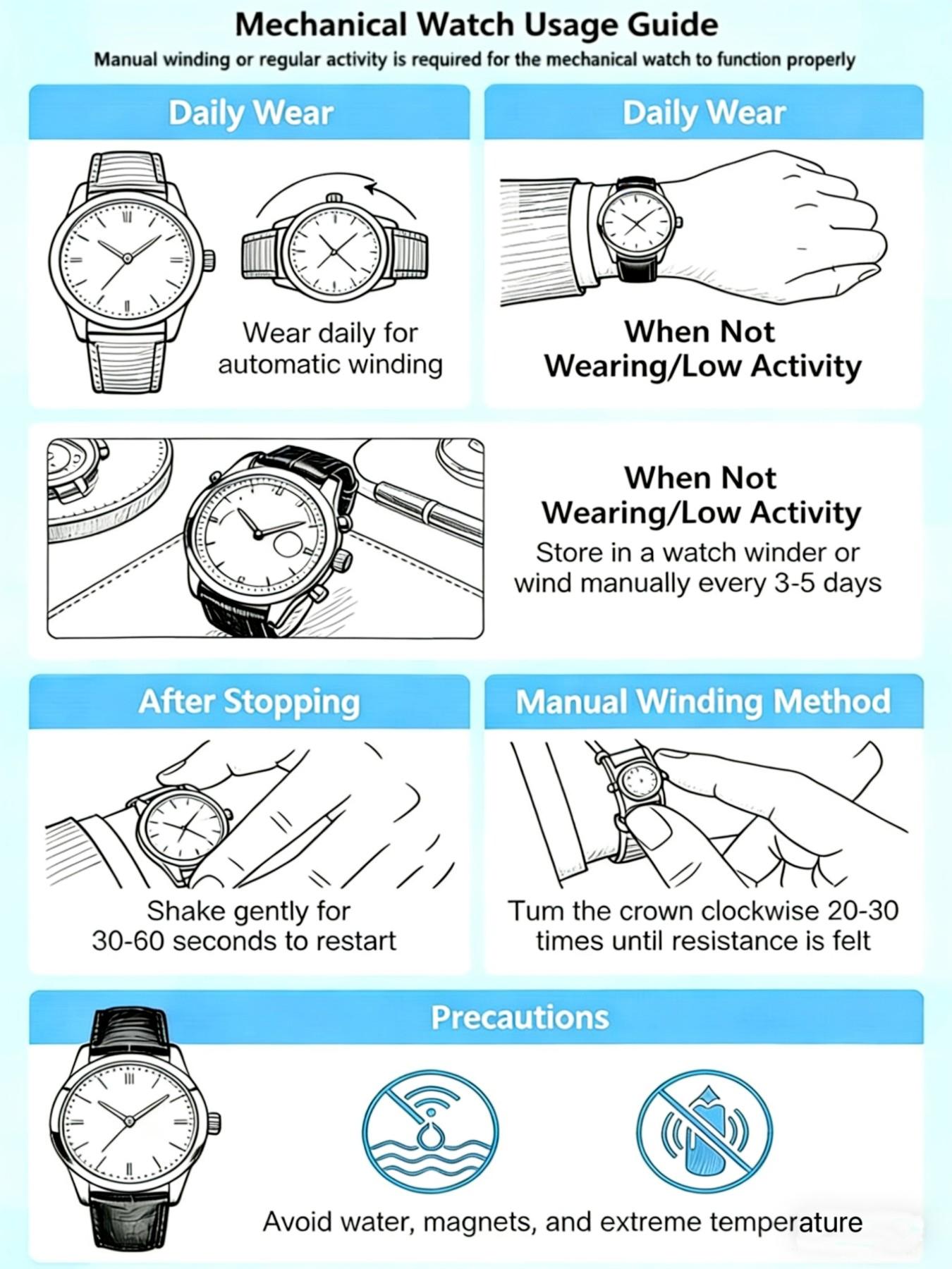 Men's Watch & Bracelet & Pendant Necklace Set,Stone & Cross Charm Decor Beaded Set, Stackable Bracelets, Fashionable Jewelry for Women & Men, Trendy All-match & Exquisite Jewelry for Birthday Gift