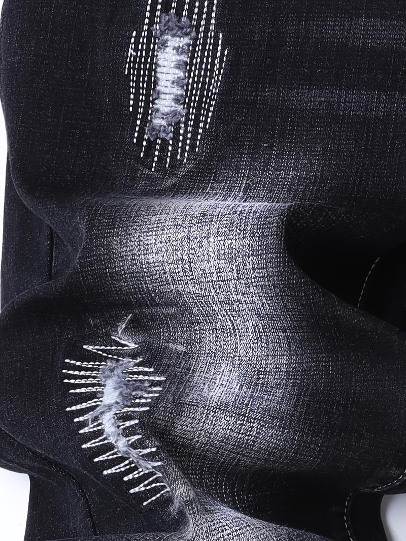 Men's slim-fit jeans - elasticated for comfort and easy daily wear - versatile long pants