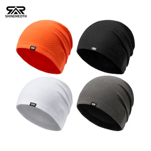 SHINENEOTH Unisex 2/3 Pcs Stretch Polyester Winter Brimless Beanie, Lightweight Cold Weather Sports Outdoor Skull Cap Hats for Outdoor Work, Running