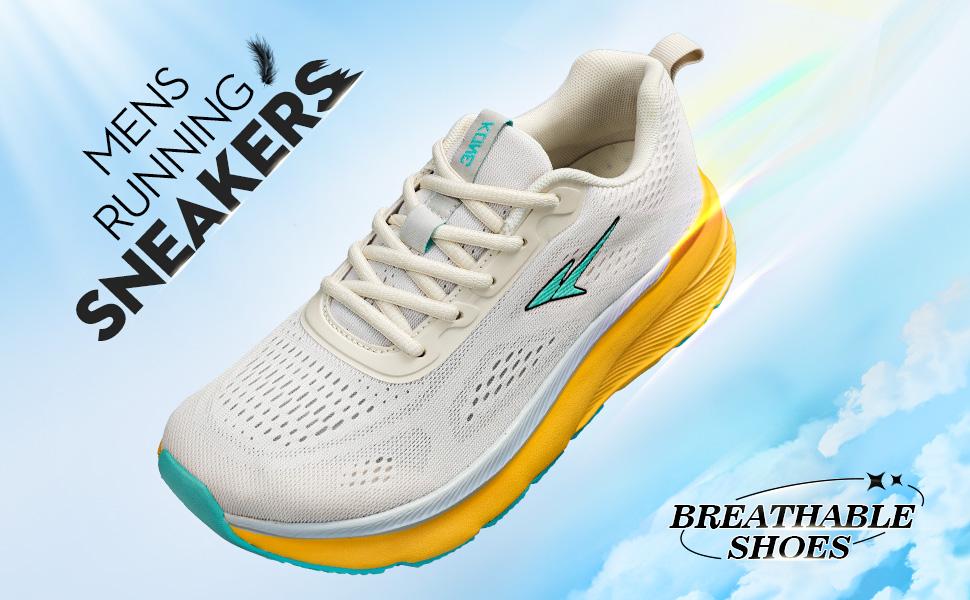 Mens Slip On Running Shoes Athletic Walking Trainers Lightweight Breathable Mesh Tennis Sneakers