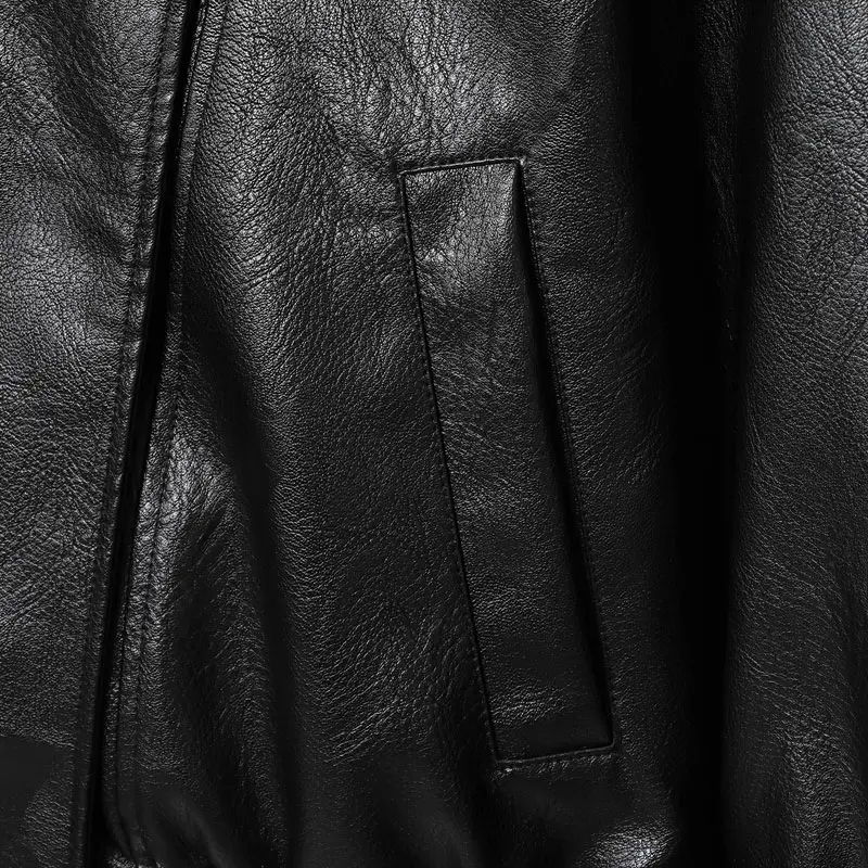 【Black Friday】Women's Stand-Collar Faux Leather Jacket, Streetwear, Long Sleeve Coats for Spring & Fall, Waterproof & Windproof Clothes for Daily Wear, Oversized Jacket, Casual Fashionable Collared Outerwear