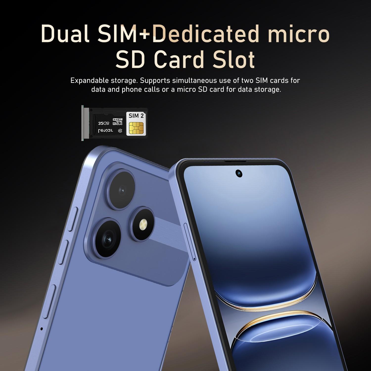 TOBLU-M17 PRO smartphone, 2MP+2MP pixels, 4G dual SIM dual standby, Dual Card Phone, 6.56-inch HD screen, 3GB RAM +32GB ROM, 3100mAh battery, metal integrated frame, Android 12 system