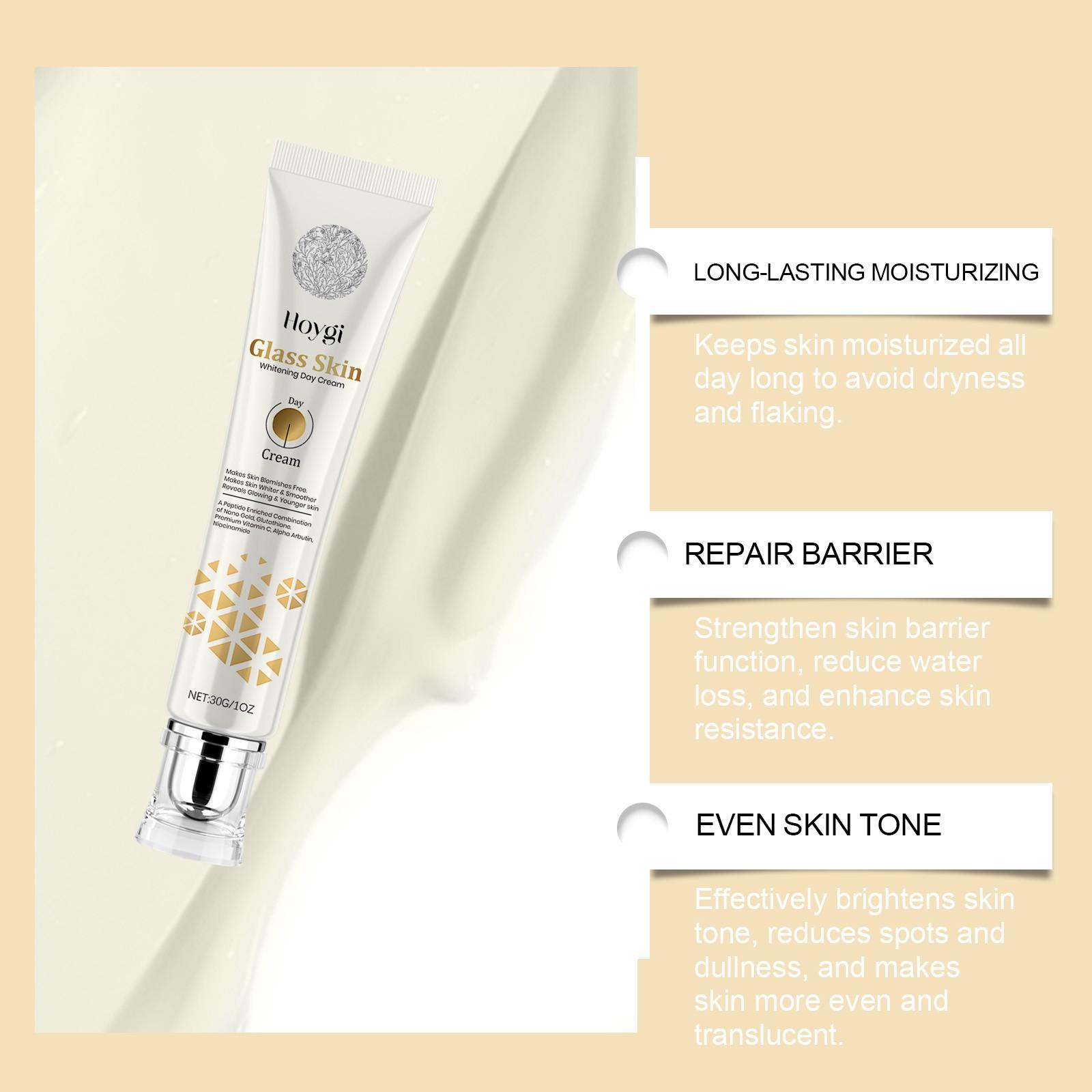 HOYGI Brightening & Whitening Face Cream | Fade Spots, Hydrate & Even Skin Tone | Gentle Ingredients for Sensitive Skin