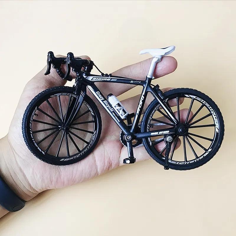 1:10 Mini Finger Bicycle Model, Alloy Simulation Mountain Racing Bike, Collectible Toys for Boys Kids