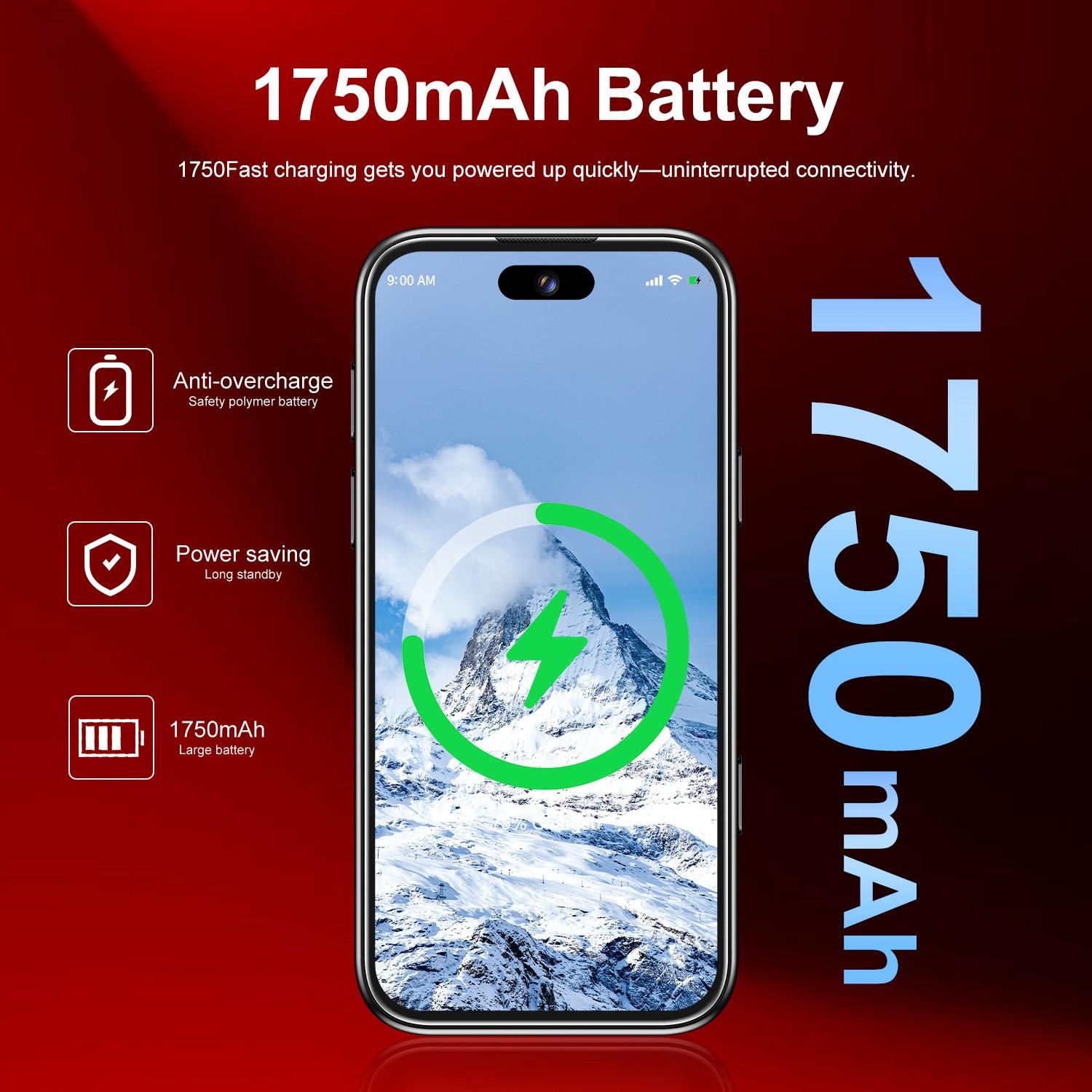 U17 Pro Mini Phone 2gb RAM 16GB Storage, Android 10.0 Quad Core Cpu, 1750mah Battery, 3.75 Inch Display, Dual Camera, Dual Sim