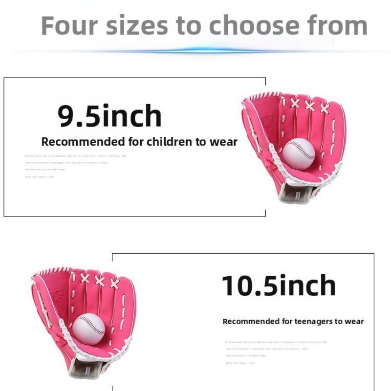 Thick Baseball Glove Set, Professional Equipment, Training Tool, Full Size for Kids, Teens, Adults, Indoor Pitcher Gloves and Ball