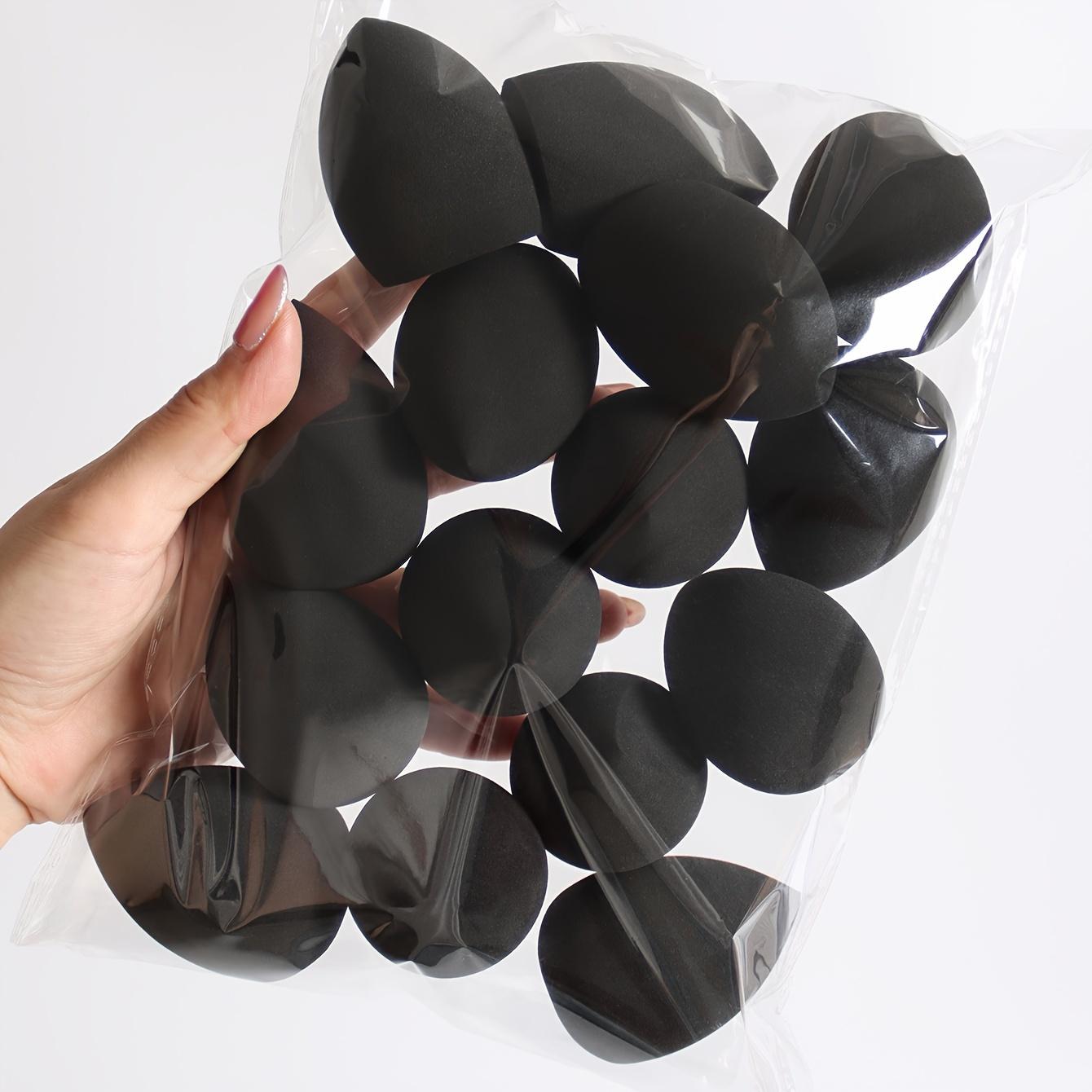 9 pieces of random color and shape beauty sponge, foundation mixed sponge set, suitable for liquids, creams and powders, free of latex dual-purpose wet and dry makeup puffs, suitable for all skin types