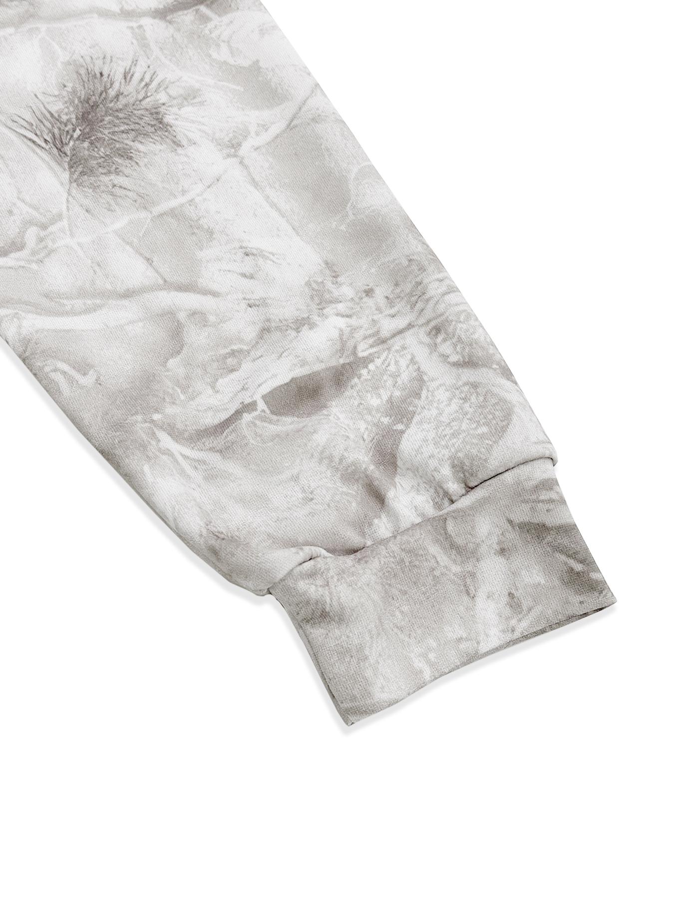 Unisex Casual Branch Print Hoodie, Soft Loose-Fitting Long Sleeve Pullover, Graduation & Back-To-School Wear, Fall Streetwear, Sweatshirts