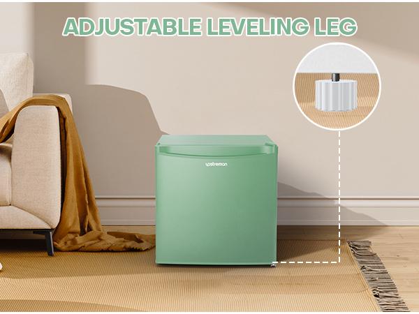 Upstreman mini fridges 1.7 Cu Ft with Freezer FR17 Adjustable Thermostat Energy Saving Low Noise Single Door Compact Refrigerator for Dorm Office Can Bedroom white fridge mini  brands Small pantry drink fridge skincare fridge Portable