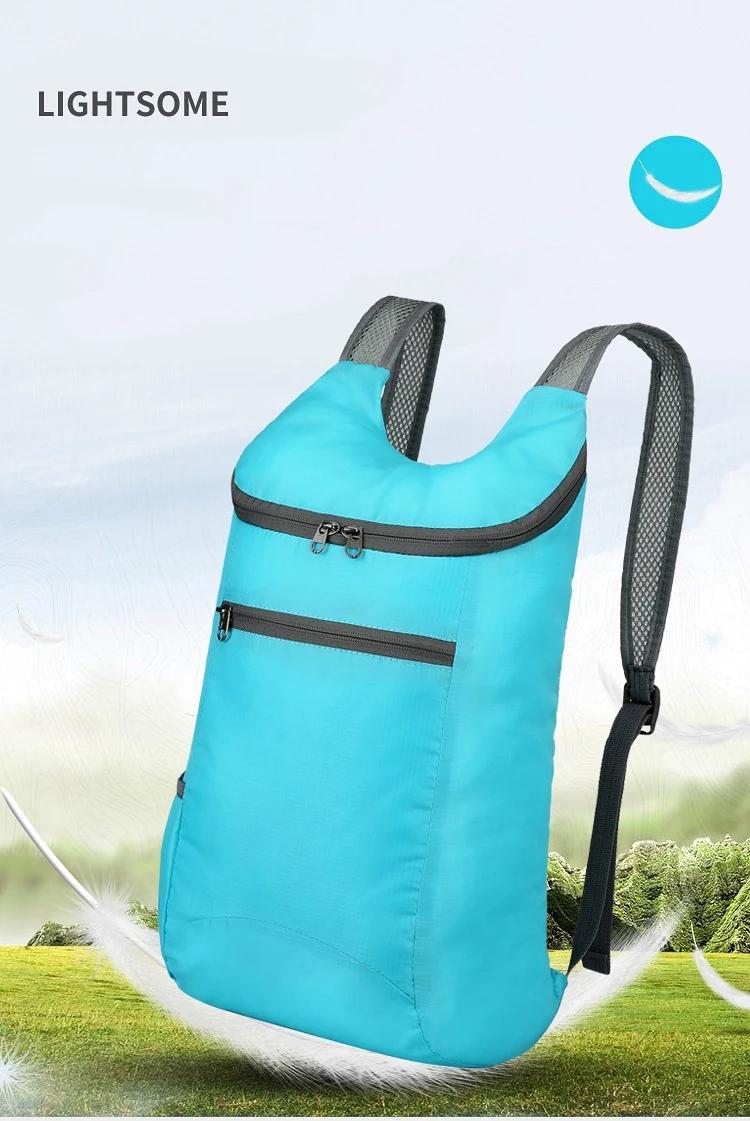 Men's and Women's Outdoor Sports Waterproof Foldable Backpack Large Capacity Portable Camping and Hiking Day Bag Travel Backpack