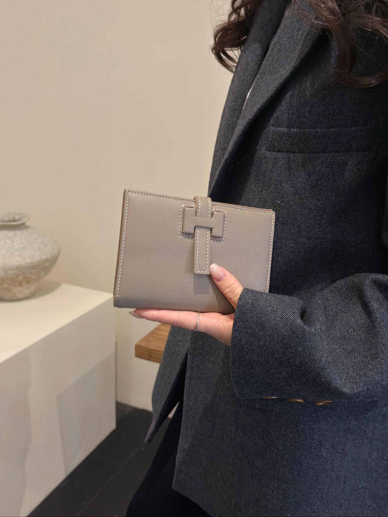 Women's Plain Color Wallet with Multiple Card Slots, Bank Credit Card Holder, Driver License Case, Daily Use & Travel Accessories