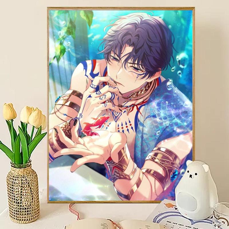 R-Rafayel Love And D-Deepspace Poster Sticky Wall Art Printing Waterproof Modern Aesthetic Home Living Bedroom Decor Trendy Room Decoration Gift Durable High Quality