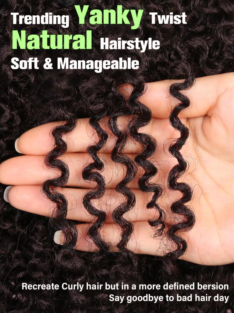 Kinky Curly Wigs Side Part 14 Inch Afro Curly Wig for Black Women Ombre Blonde Brown Twist Out African American Synthetic Material Wigs