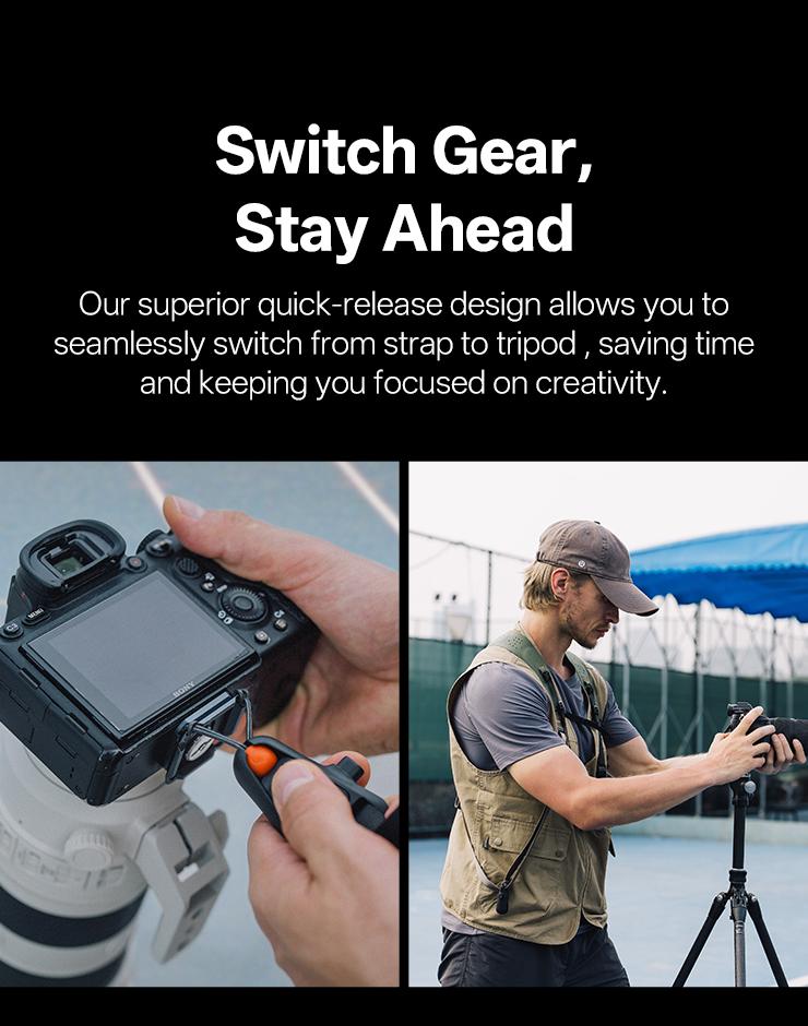 PGYTECH Camera Strap Master for Muti Cameras, Dual Shoulder Camera Straps