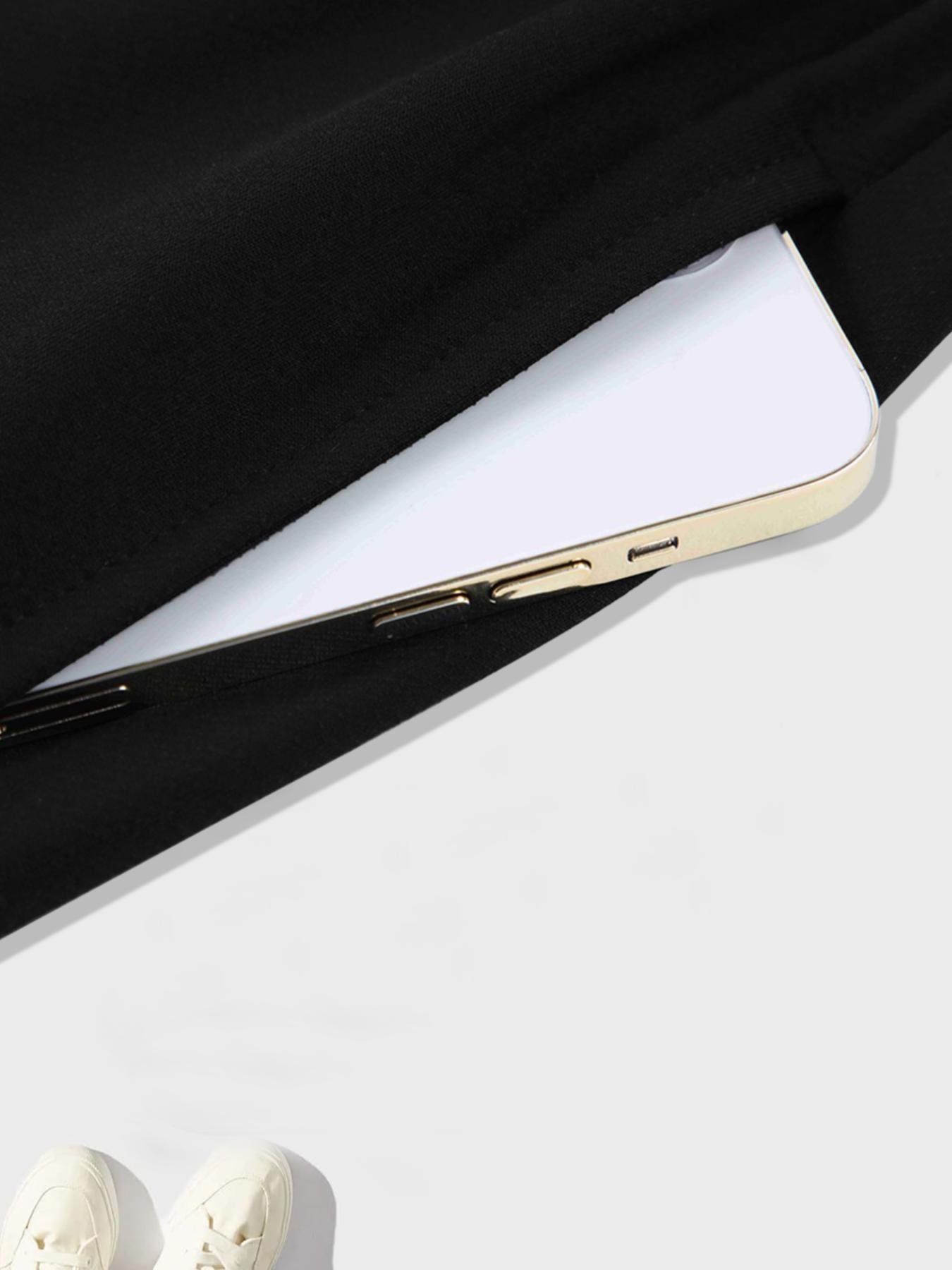 Men's Dark Metal Graphic Printed Shorts for Street Style, Casual Loose Fit Gym Shorts for All Seasons, Letter Print Shorts