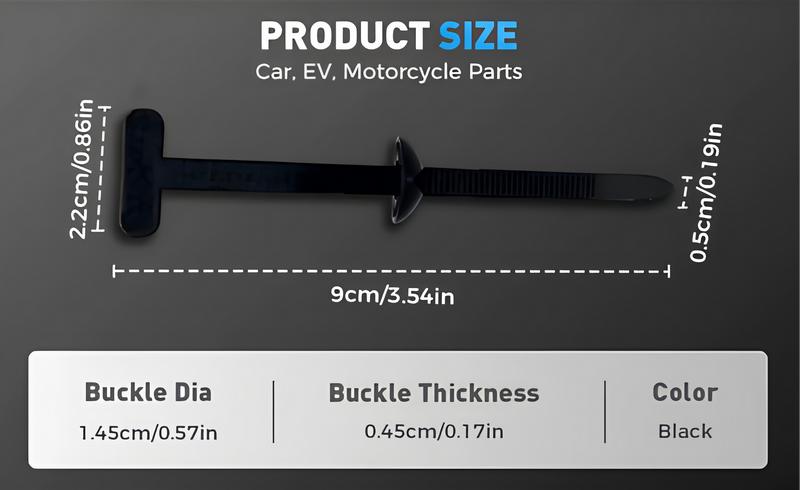 Nylon Universal Cable Tie Buckle Heavy Duty Self-Locking Zip Ties for Car Bumpers Trunk Liners Chassis Guards Durable UV-Resistant Multipurpose Tool Rain Fixing Nylon Universal Cable Tie Buckle Heavy Duty Self-Locking Zip Ties for Car Bumpers Trunk Liners Chassis Guards Durable UV-Resistant Multipurpose Tool Rain Fixing