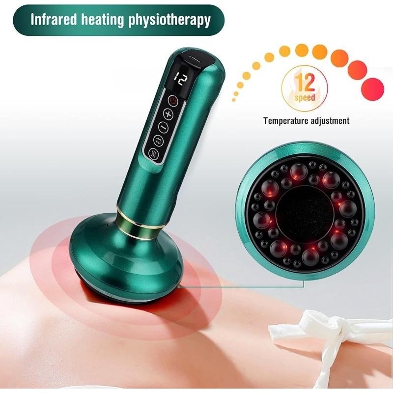 Electric Vacuum Cup Massager Machine, Smart Cupping Machine, Multi-Function Electric Suction Cups, Body Scratching Tool, USB Charger, Home Massage Gift