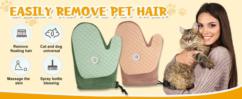 Product Introduction of 3-IN-1 Grooming Mist Glove for Pets Shedding &Grooming,Rechargeable Multifunctional Pet Grooming Brush ,Remove fly lint,Removal Gloves for Short & Long Haired Cats/Dogs,Reusable Pet Hair Remover Glove for Carpet, Couch, Clothing, Furniture 0