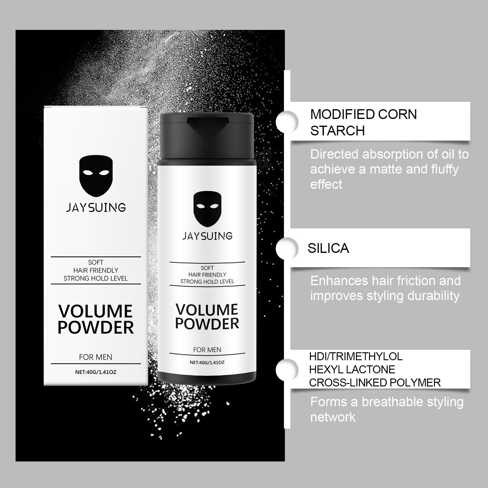 Jaysuing Hair Styling Volume Powder, Natural Freshness Volumizing Full Control Oil Absorption, Portable Hair Care Setting Powder