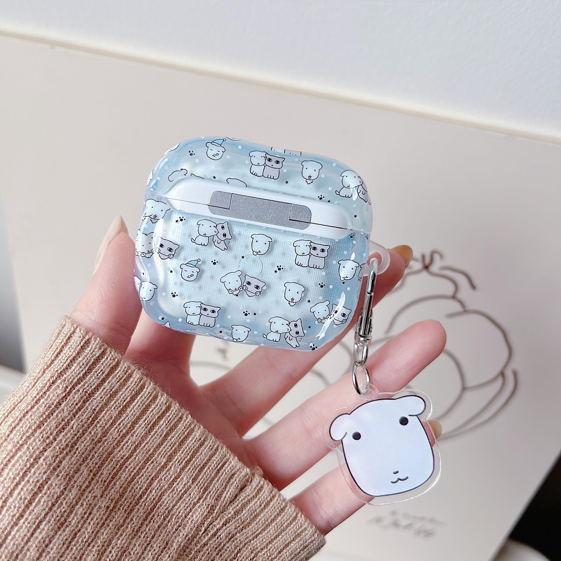 Apple AirPods Pro 3 Earphone Case, Full Screen Puppy Design, Compatible with Gen 2/3/4, Wireless Earbud Protector, Dirt-Resistant, Drop-Proof