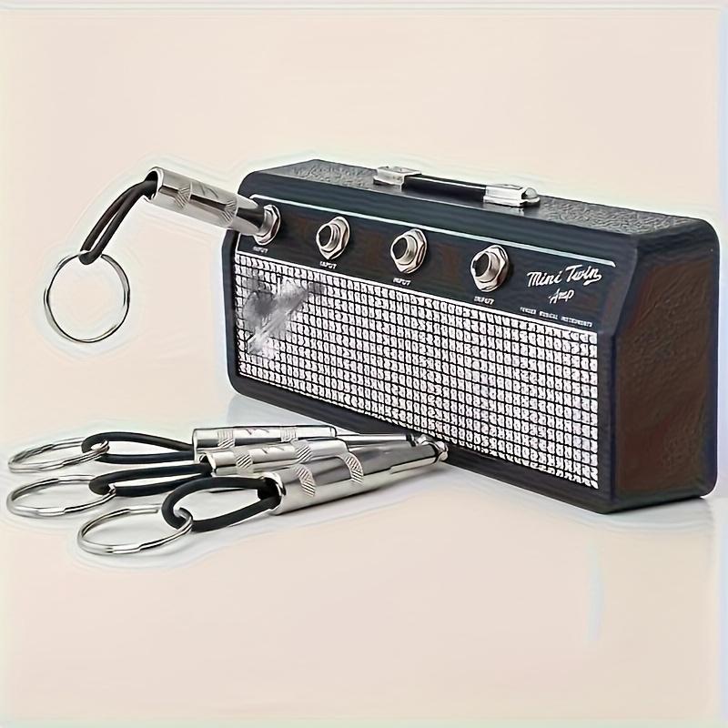 Jcm800 Amplifier Shaped Key Storage Box, Marshall Fender Style Iconic Logos Keychain Organizer, Punch-Free Self Adhesive Wall Mount Key Holder Decor