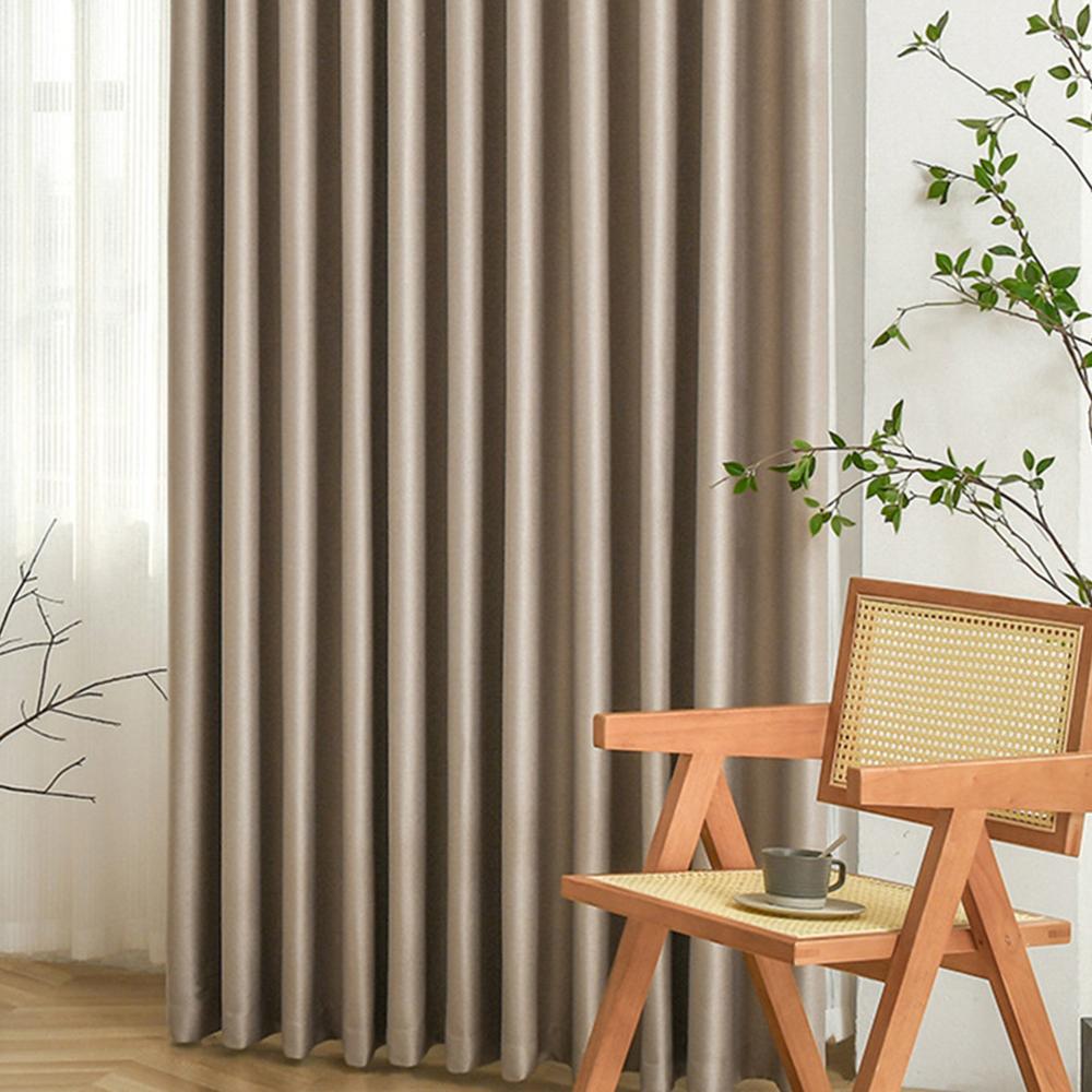 Double-Sided Linen Curtains, Light Blocking Drapes for Living Room & Bedroom, Farmhouse Style, Luxury Custom Home Decor Panels, Heavy Curtain